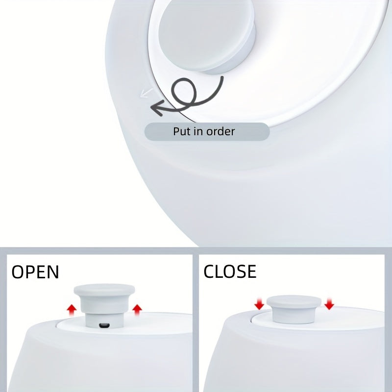 Botella portátil con bebedero plegable para viaje