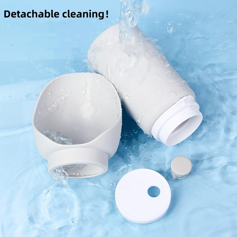 Botella portátil con bebedero plegable para viaje