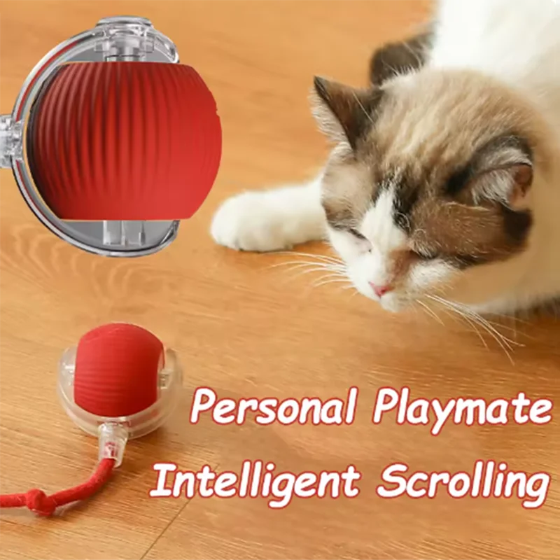 Pelota Interactiva Inteligente para Gatos y Perros – Recargable, Anticolisión y Modos Automáticos